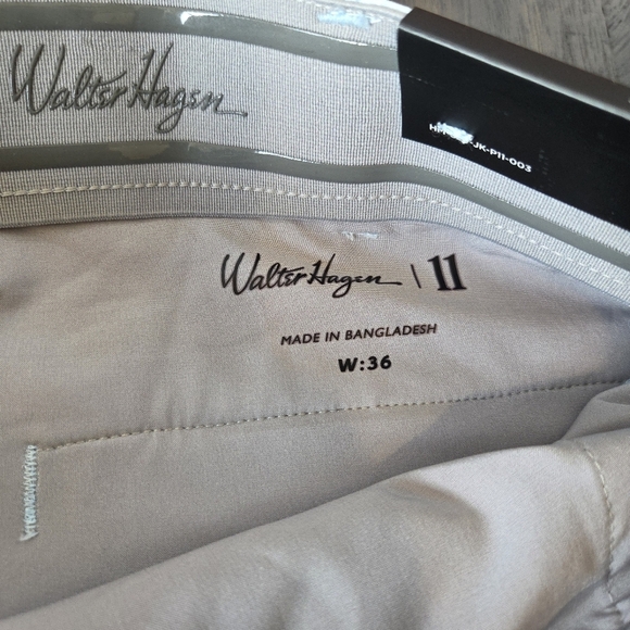 Walter Hagen Men's P11 Micro Lines Performance Golf Shorts Soft Blue Size 36 New - Picture 7 of 11